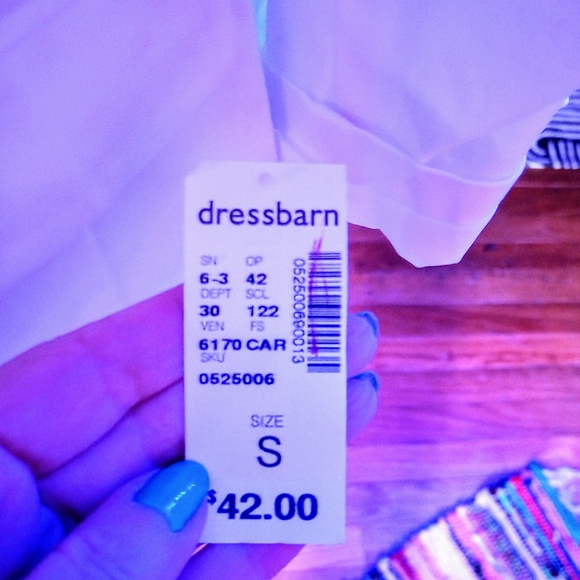 Dressbarn Elegant White Blazer 3/4 Sleeve - Picture 3 of 3